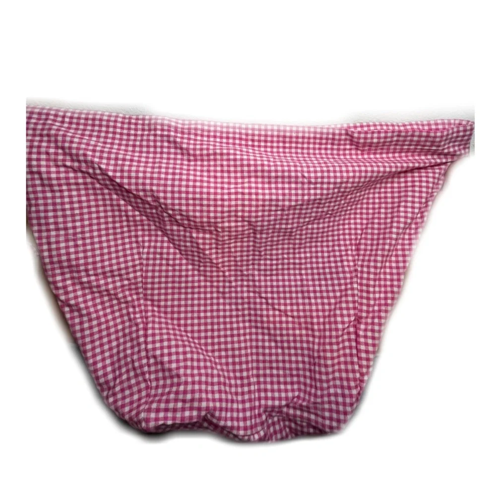 Pottery Barn Kids 2006 VTG 100% Cotton Pink White Gingham Sabrina Basket Liner